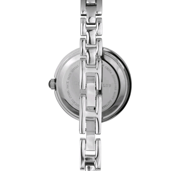 NIB Charter Club Silver-Tone Crystal Flower Women Bracelet Quartz Watch 25 MM - Picture 3 of 6